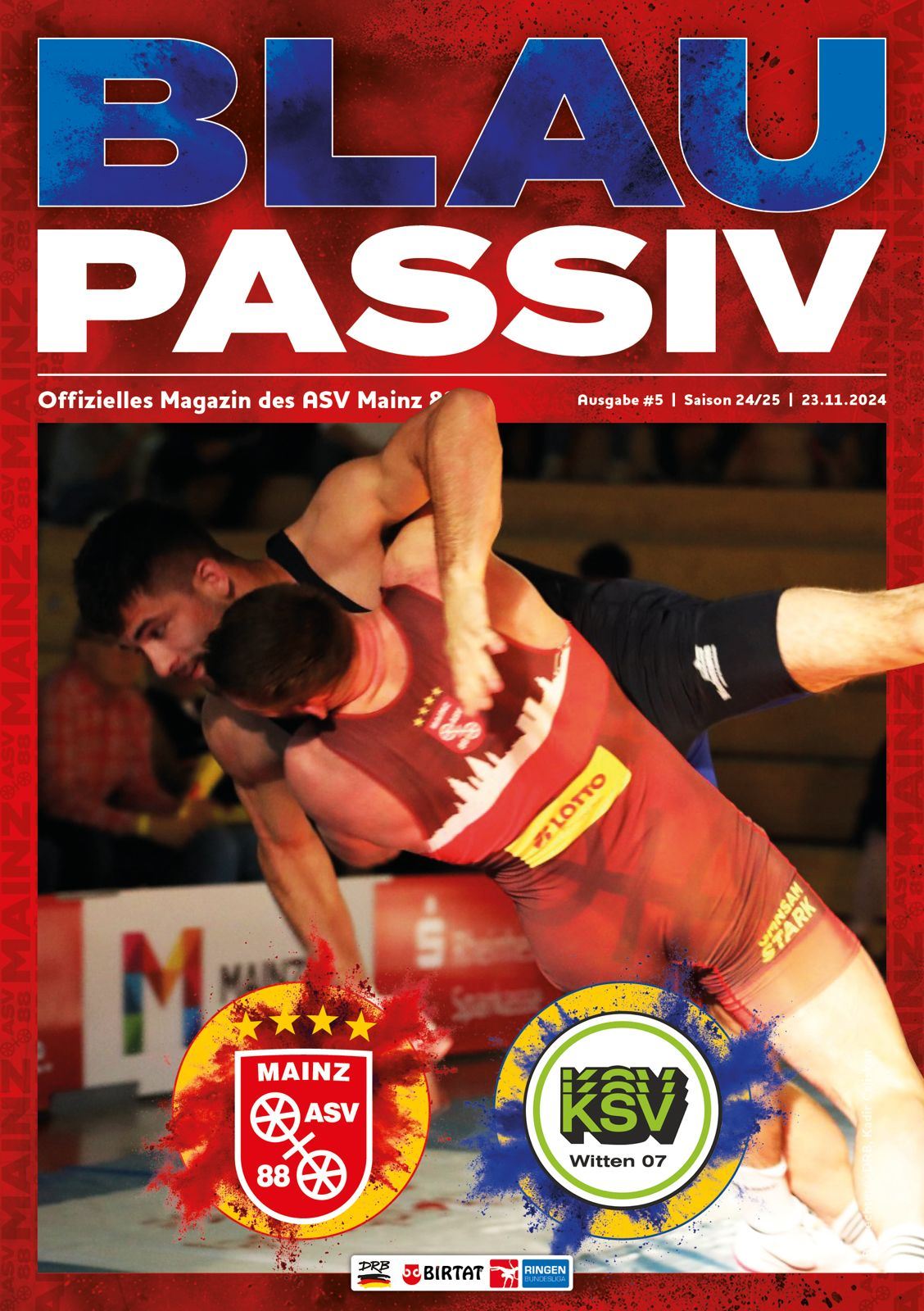 Titelseite: 23.11.2024 ASV Mainz 88 - KSV Witten 07