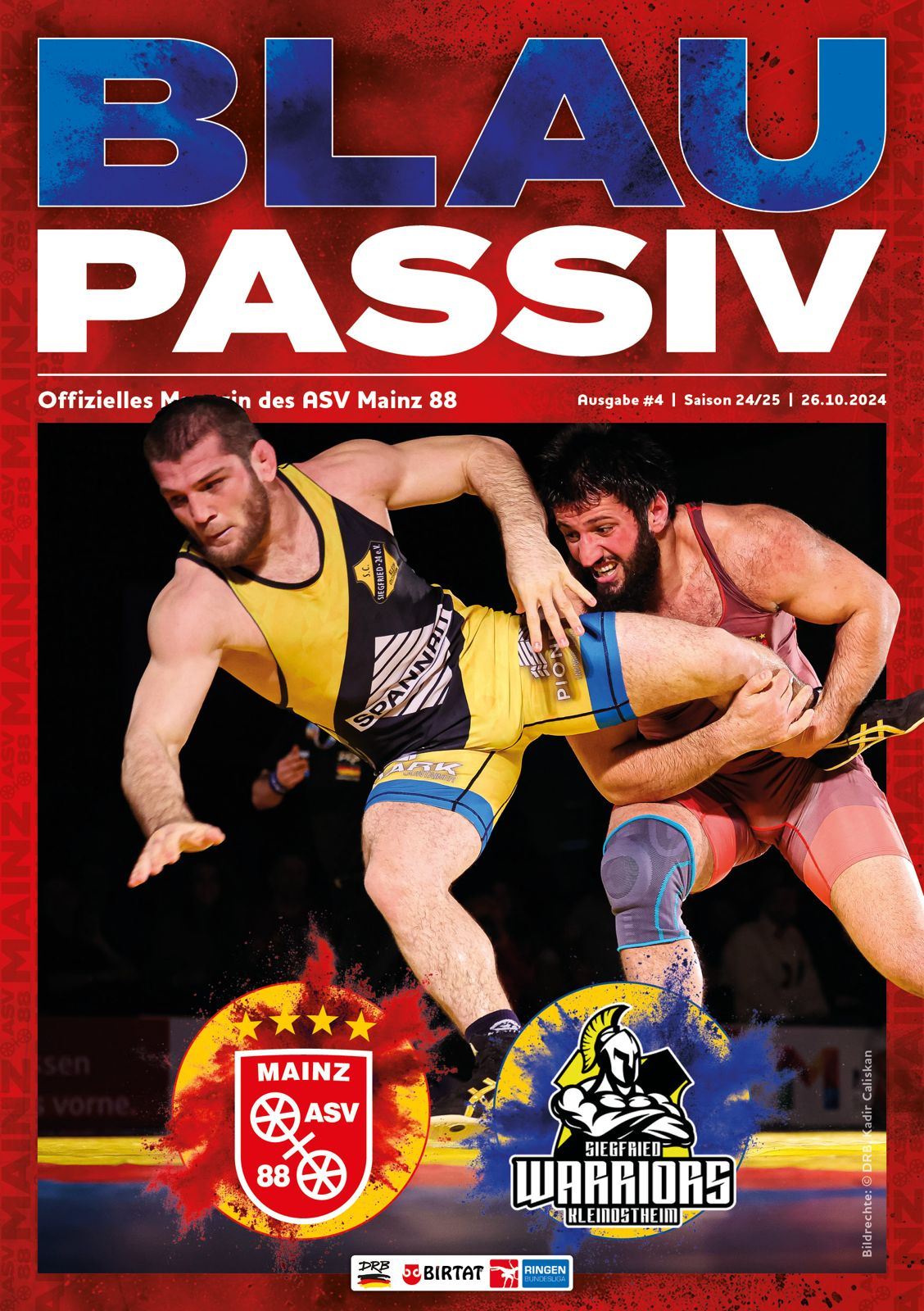 Titelseite: 26.10.2024 ASV Mainz 88 - SC Kleinostheim