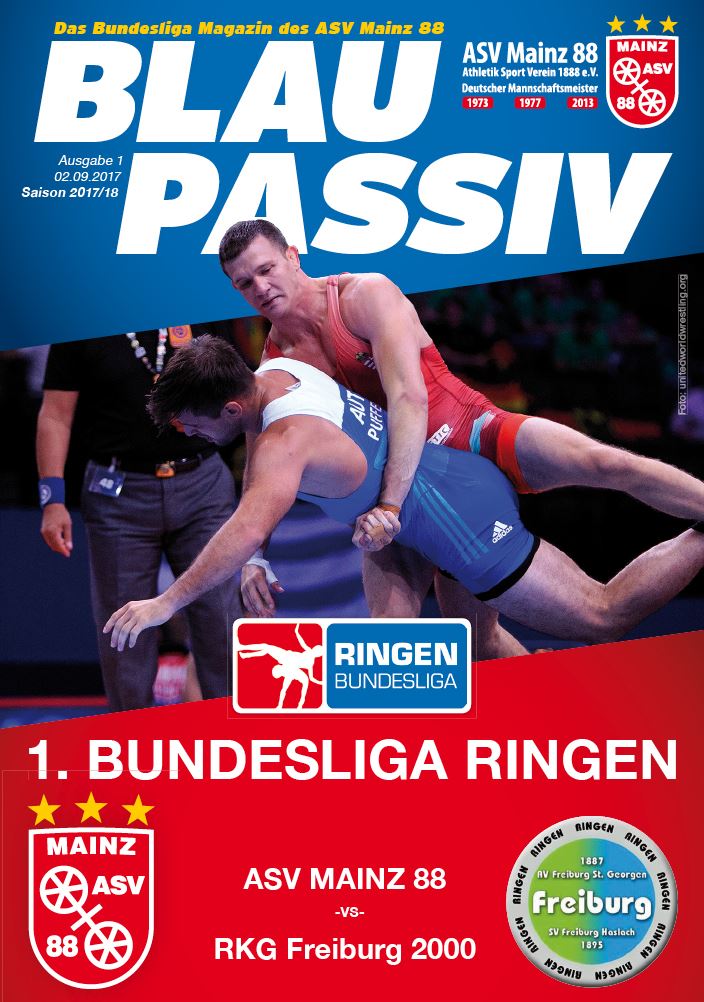 Titelseite: 02.09.2017 ASV Mainz 88 - RKG Freiburg 2000