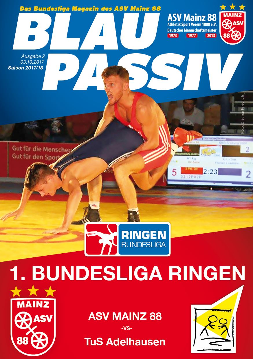 Titelseite: 03.10.2017 ASV Mainz 88 - TuS Adelhausen