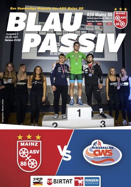 Titelseite: 25.09.2021 ASV Mainz 88 - RC CWS Düren Merken