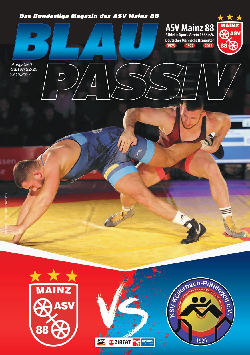 Titelseite: 29.10.2022 ASV Mainz 88 - KSV Köllerbach