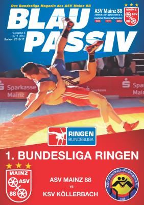 Titelseite: 05.11.2016 ASV Mainz 88 - KSV Köllerbach