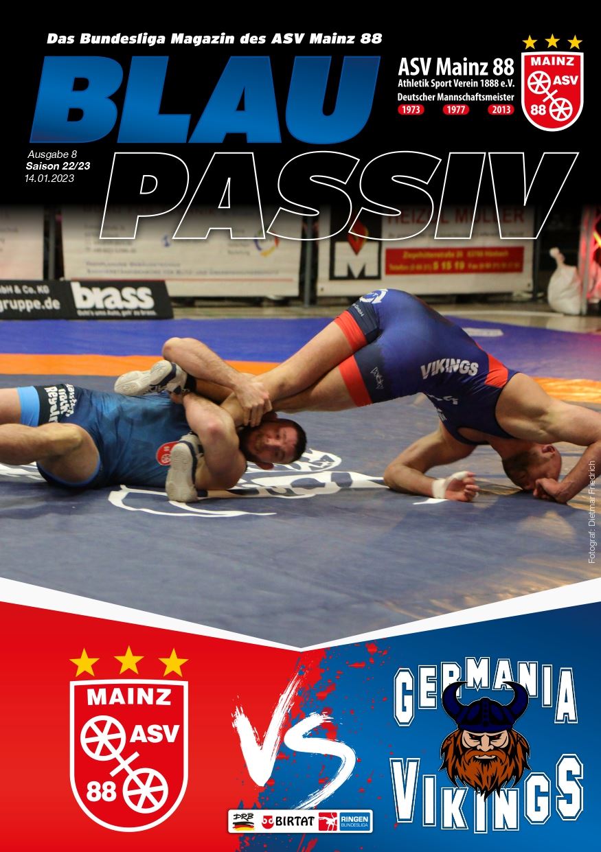 Titelseite: 14.01.2023 ASV Mainz 88 - KSC Hösbach