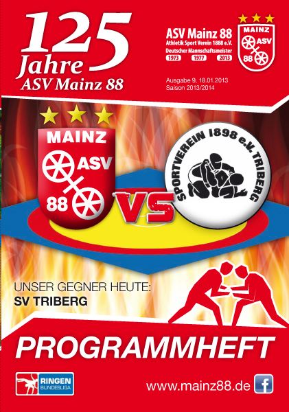 Titelseite: 08.11.2014 ASV Mainz 88 - KAV Mansfelder Land