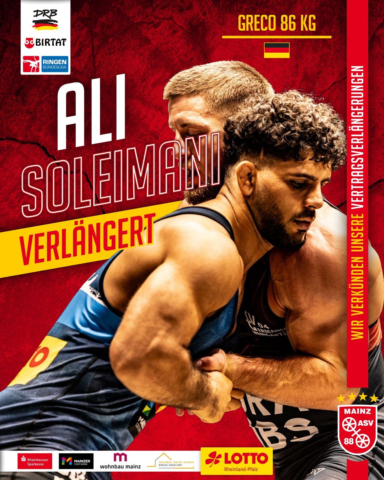 Ali Soleimani bleibt beim ASV Mainz 88