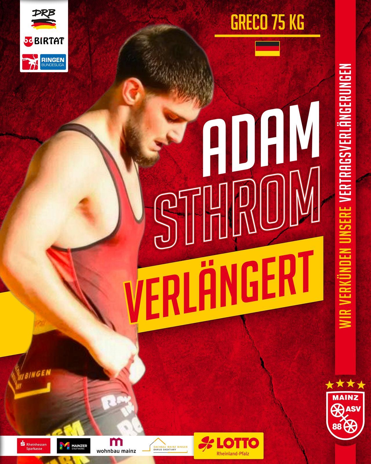 Nächster Schritt für Adam Sthrom