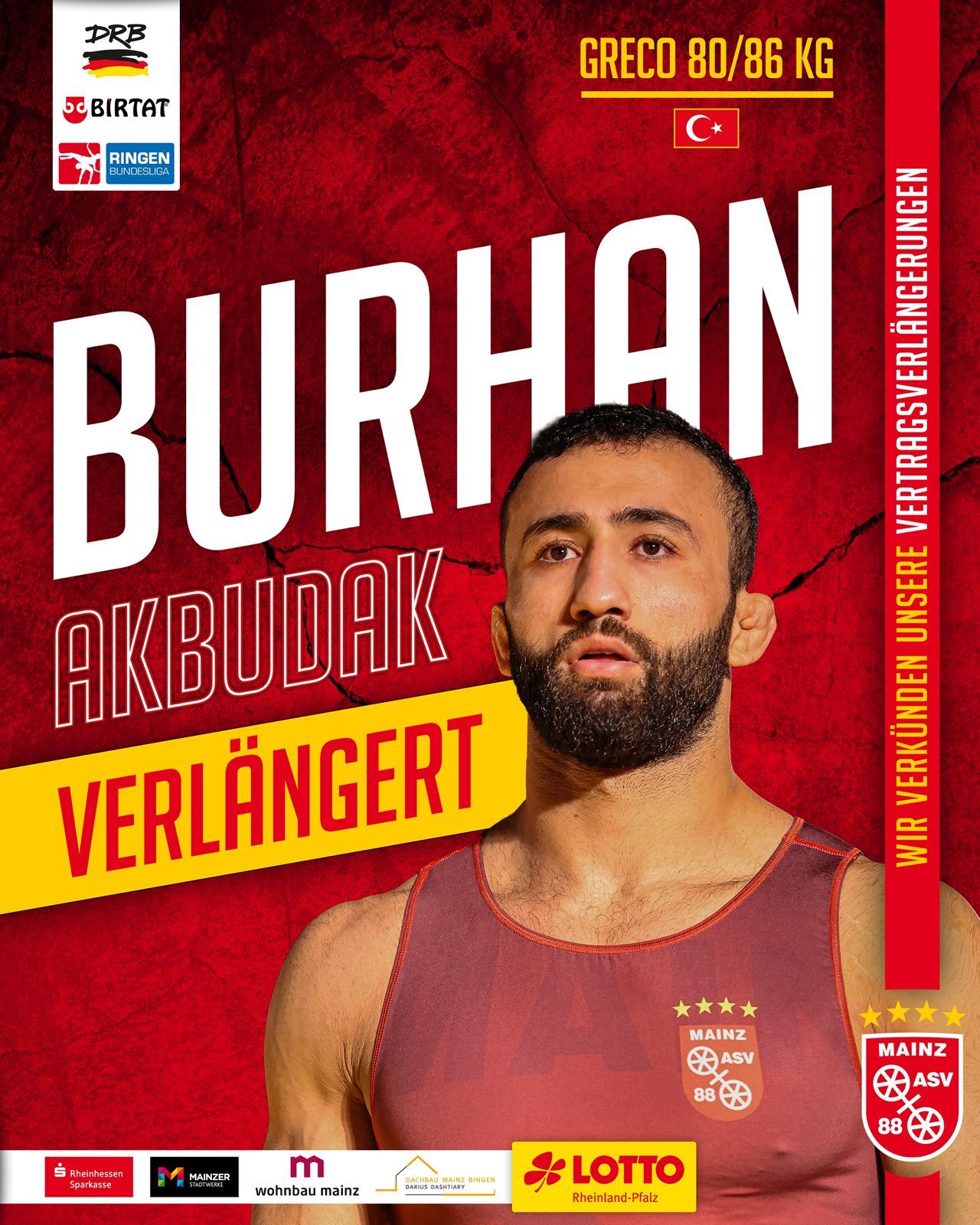 Unverzichtbar im Team: Burhan bleibt in Mainz